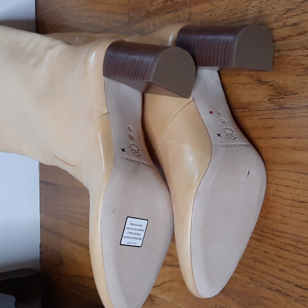 New Loeffler Randall Goldy Leather Boots In Yellow - Picture 11 of 14